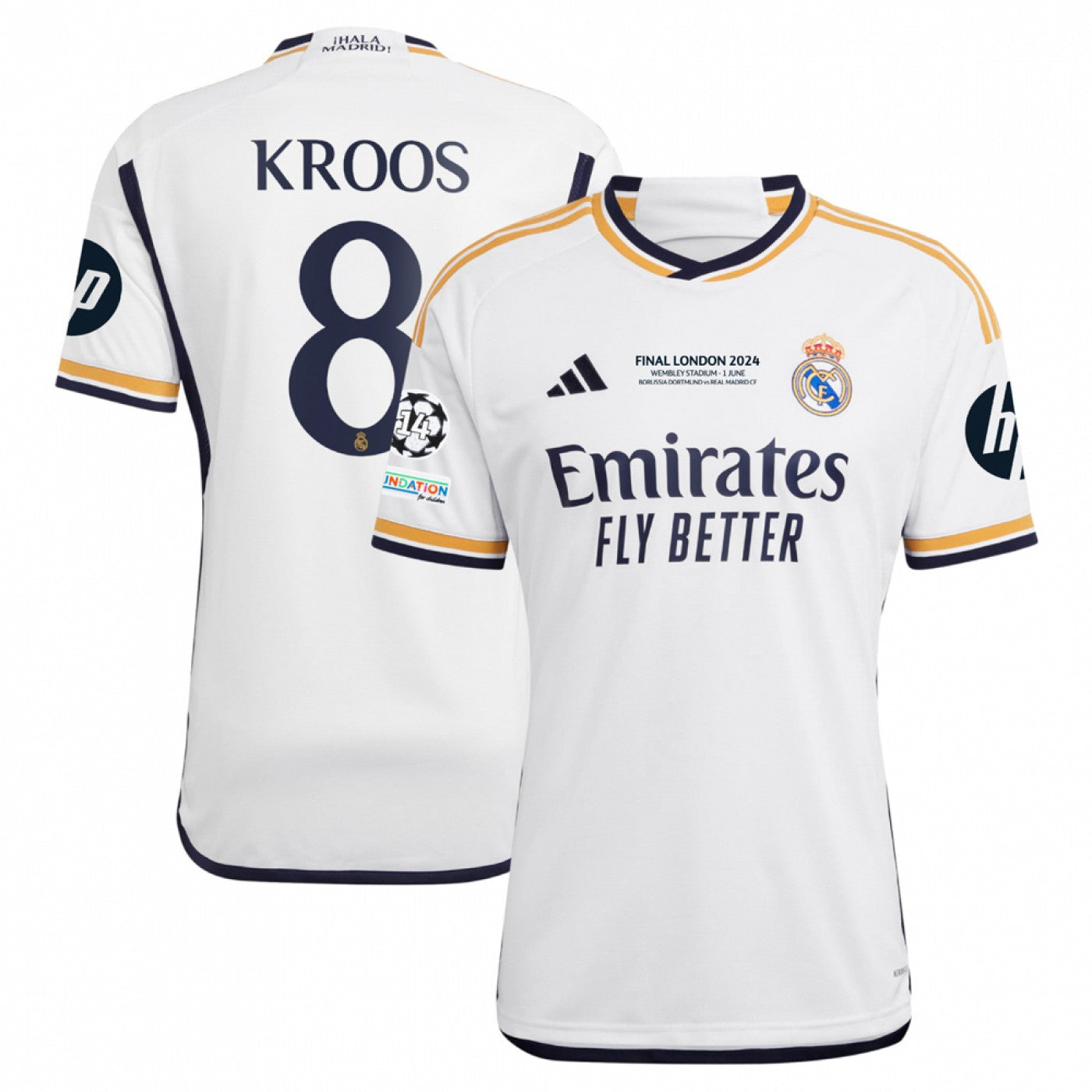 TONI KROOS REAL MADRID CHAMPIONS LEAGUE 2023-24 FINAL JERSEY