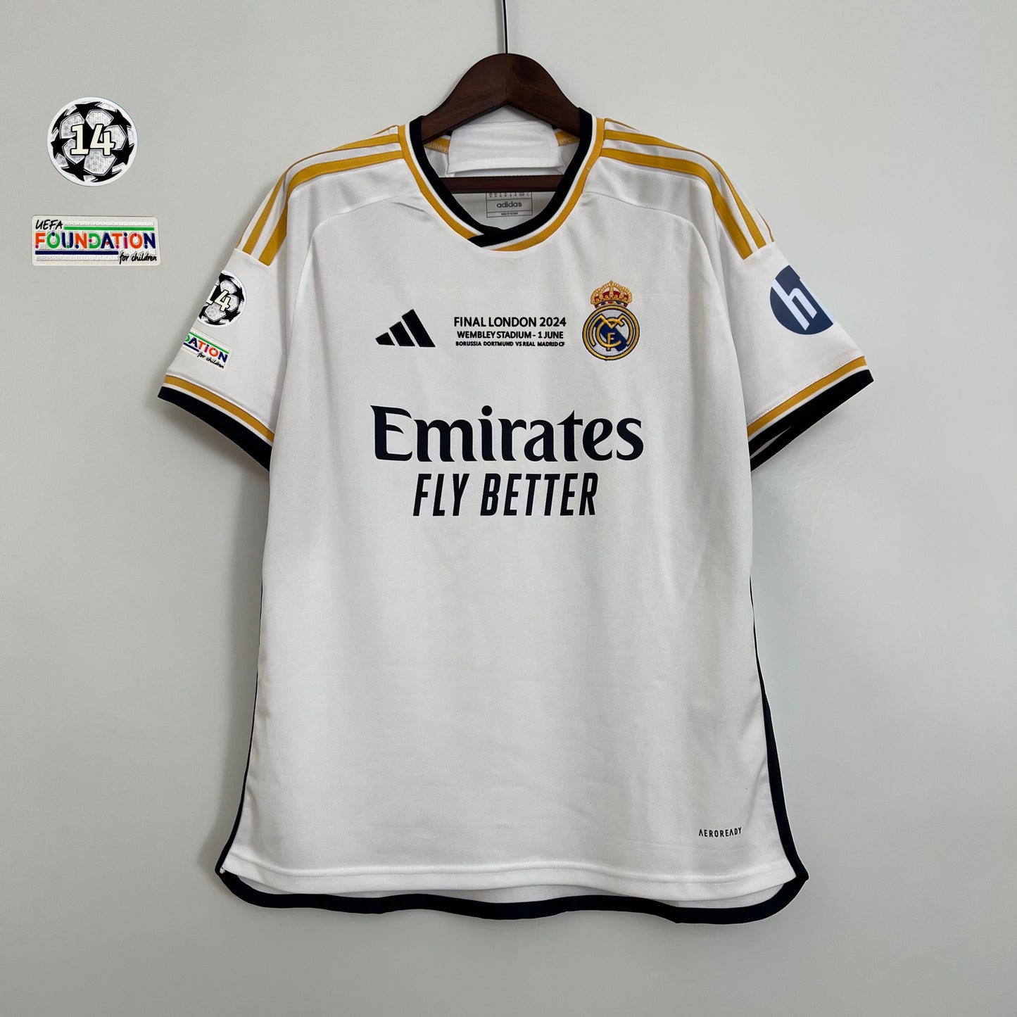 VINI JR. REAL MADRID 2023-24 CHAMPIONS LEAGUE FINAL JERSEY